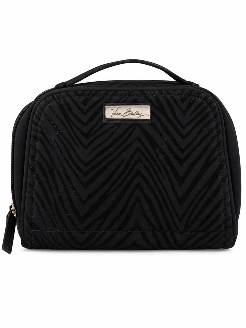 New - Vera Bradley Classic Black Zebra Travel Jewelry Organizer Case